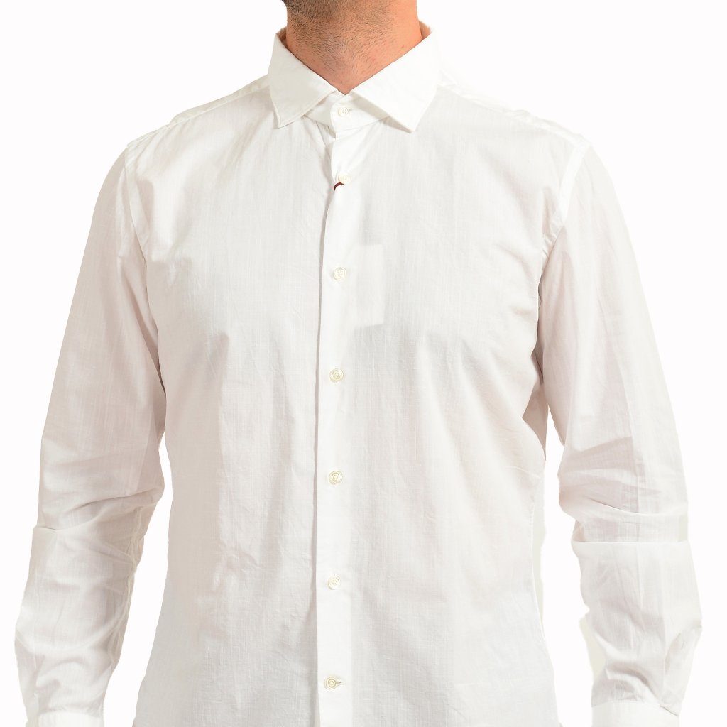 Glanshirt A Slowear Brand White Long Sleeve Dress Shirt Us 17 It 43